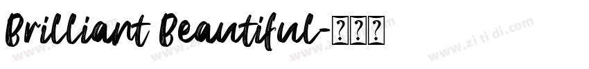 Brilliant Beautiful字体转换